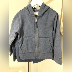 Crewcuts faded wash zip up hoodie